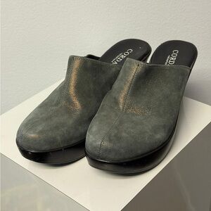 Cordani women Gray Leather Slip-Ons